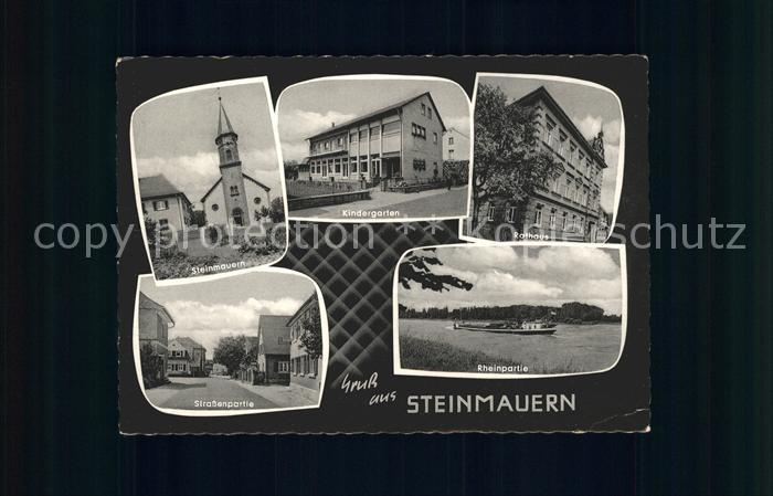 Steinmauern Rhein Rathaus