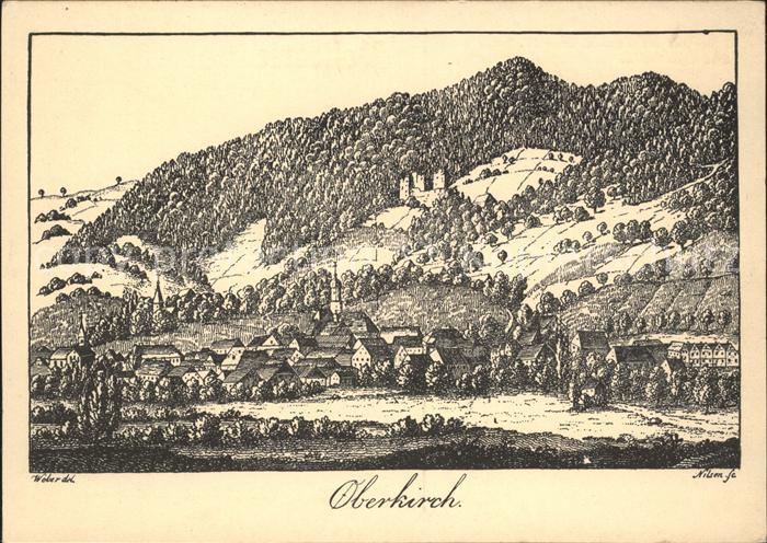 Oberkirch Baden Stich um 1825