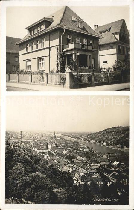 Heidelberg Neckar Neckaransicht und Wohnhaus