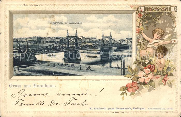 Mannheim Neckarbruecke Neckarvorstadt