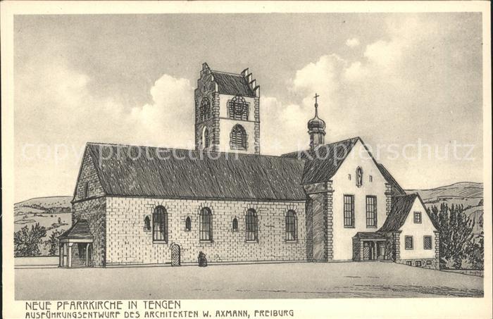 Tengen Neue Pfarrkirche Entwurf Architekt W. Axmann