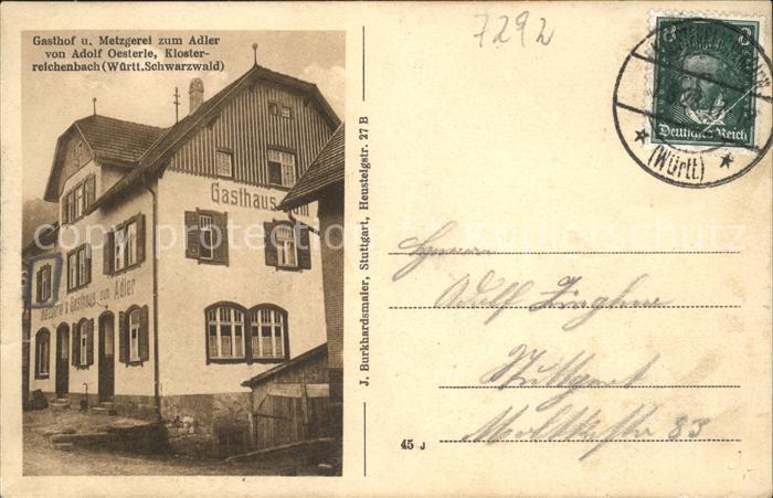 Klosterreichenbach Gasthaus und Metzgerei zum Adler