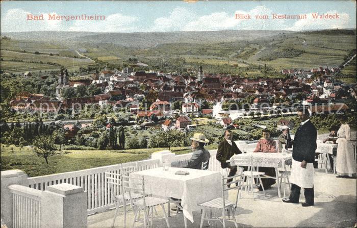 Bad Mergentheim Blick vom Restaurant Waldeck
