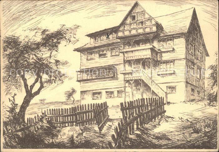 Buchklingen Odenwald Julius Busch Heim Kuenstlerkarte