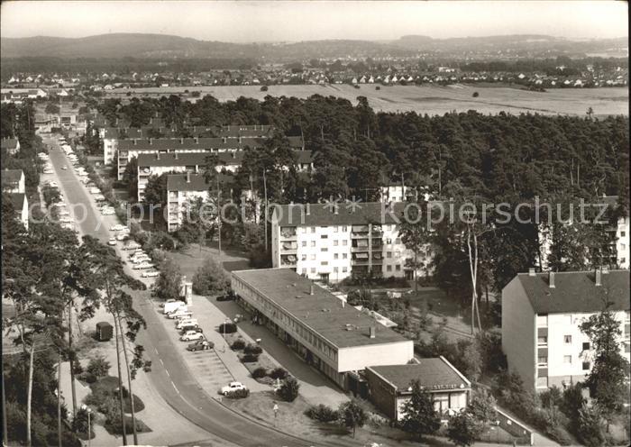 Karlsruhe Waldstadt Fliegeraufnahme Insterburger Strasse Autos