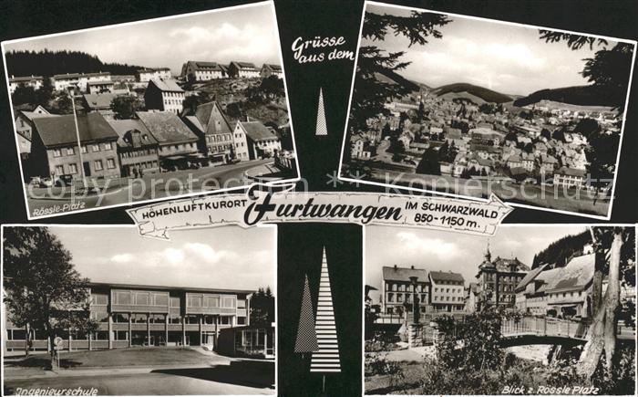 Furtwangen Roessle Platz Ingenieurschule Blick Roessle Platz