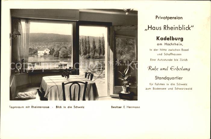 Kadelburg Privatpension Haus Rheinblick