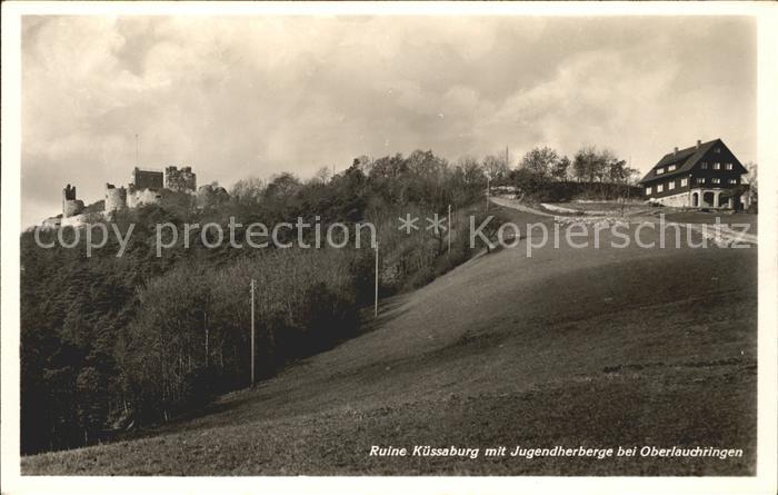 Oberlauchringen Ruine Kuesaburg Jugendherberge