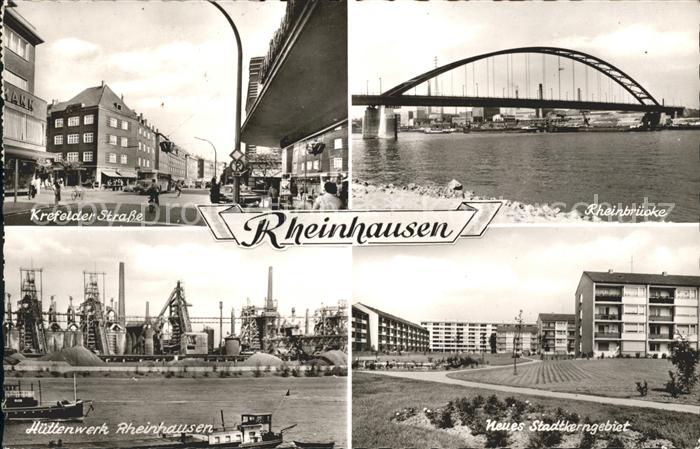 Rheinhausen Duisburg Krefelder Strasse Rheinbruecke Neues Stadtkerngebiet