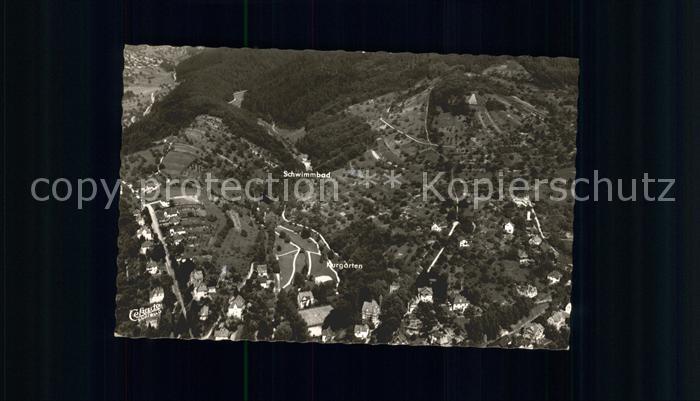 Gernsbach Fliegeraufnahme Kurgarten Schwimmbad Igelbachtal