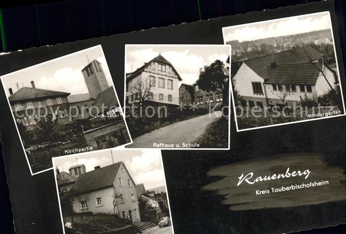 Rauenberg Kraichgau Rathaus Schule Kindergarten Kirchpartie