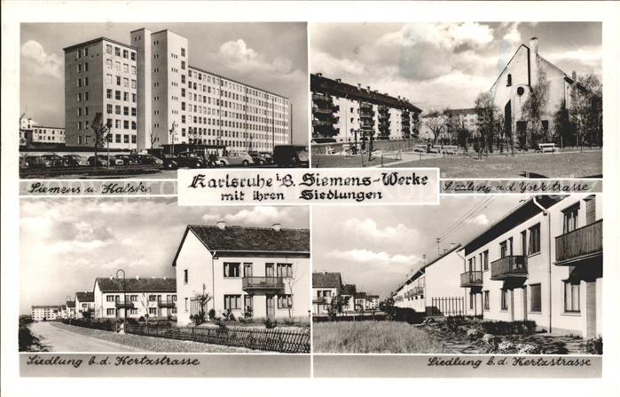 Karlsruhe Baden Siemens-Werke Siedlungen