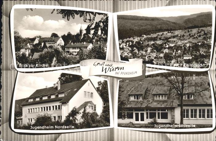 Wuerm Pforzheim Blick Kirche Jugendheim
