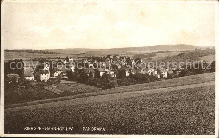 Bahnhof Kierspe Bahnpost Panorama