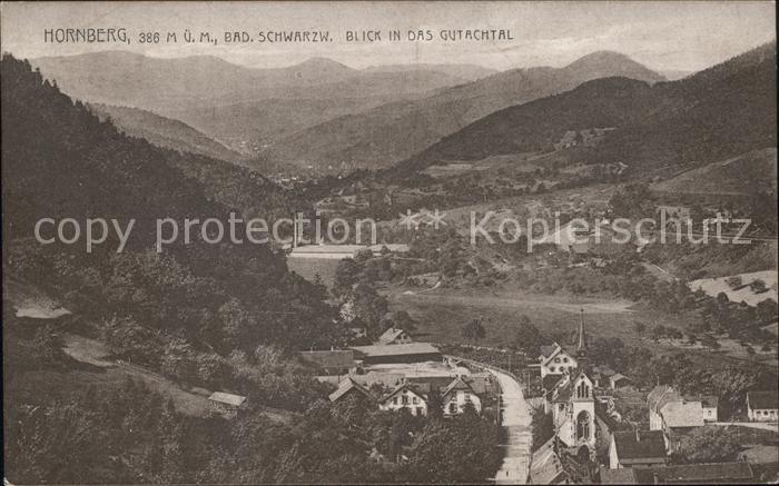 Hornberg Schwarzwald Blick in das Gurachtal