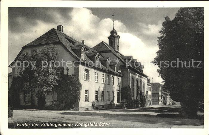 Koenigsfeld Schwarzwald Kirche der Bruedergemeine