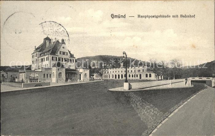 Schwaebisch Gmuend Hauptpostgebaeude Bahnhof