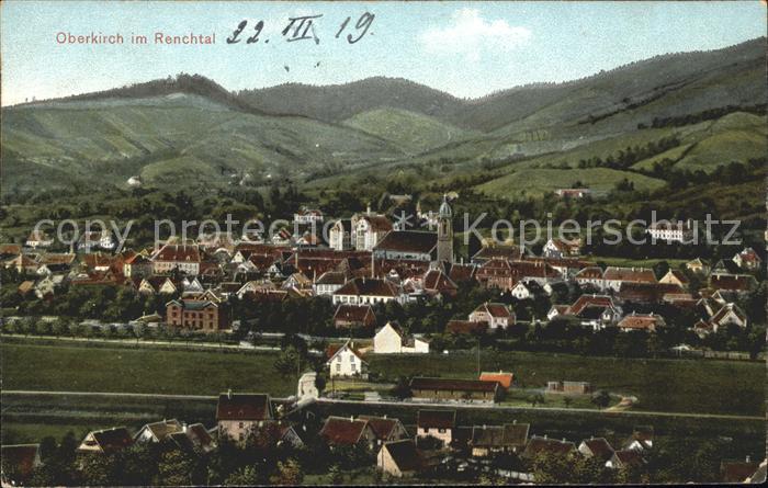 Oberkirch Baden Litho Bahnpost