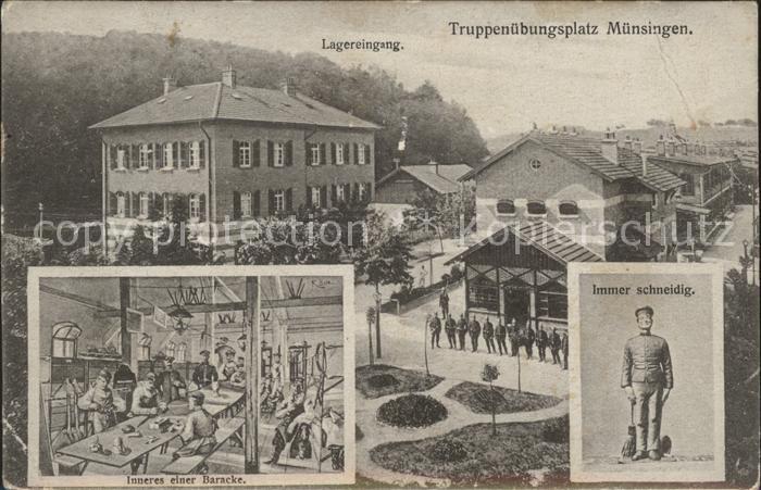Muensingen Truppenuebungsplatz Lagereingang Baracke