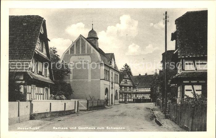 Hesselhurst Rathaus Gasthaus zum Schwanen