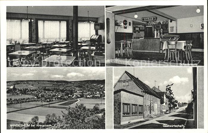 Windesheim Gasthaus zur Stadt Bingen Schankraum Innenansicht