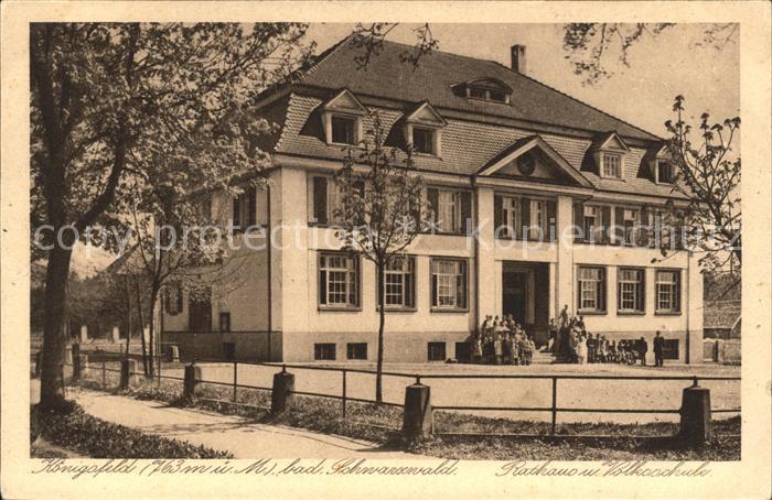 Koenigsfeld Schwarzwald Rathaus Volksschule