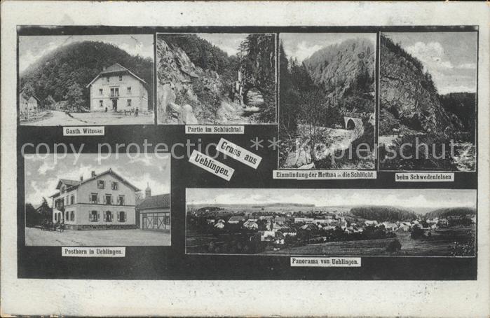uehlingen-Birkendorf Gasth. Witzenau Schwedenfelsen Panorama