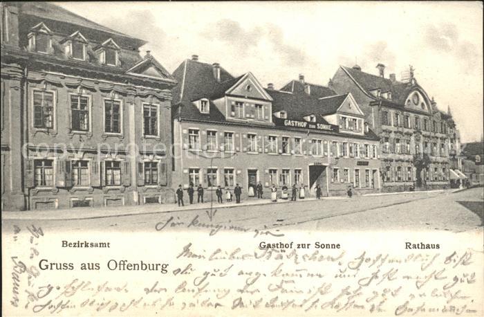 Offenburg Rathaus Bezirkamt Gasthof zur Sonne