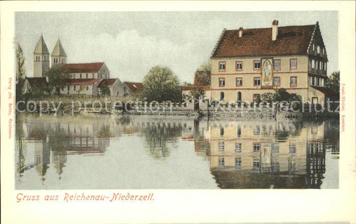 Reichenau Bodensee Reichenau-Niederzell St. Peter und Paul Litho