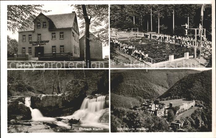 Niedergondershausen Gasthaus Grieshof Schwimmbad Ehrbach Klamm