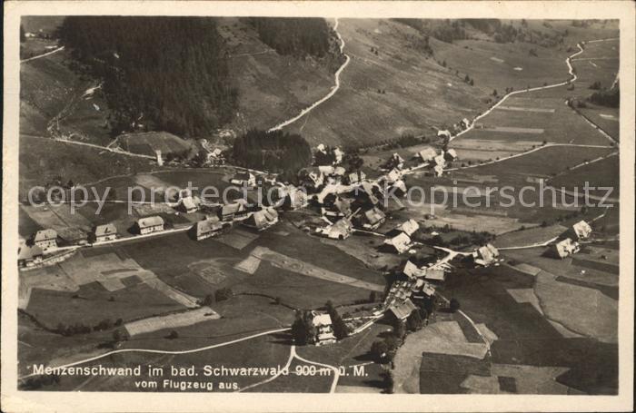 Menzenschwand Fliegeraufnahme Gasthaus Pension zur Linde