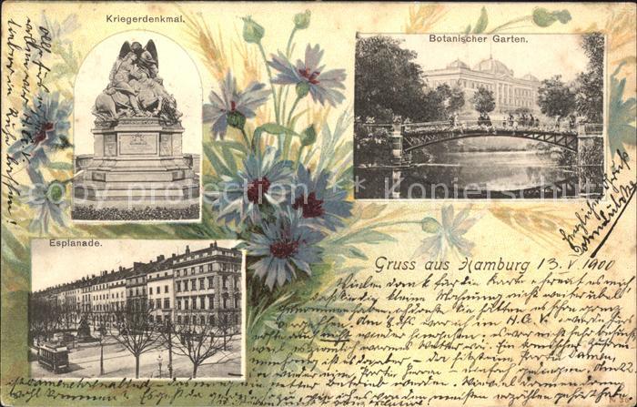 Hamburg Kriegerdenkmal Botanischer Garten Esplanade