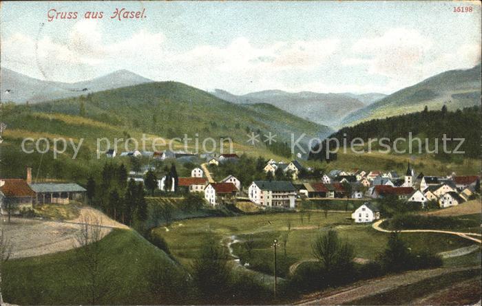 Hasel Baden Hasler Hoehle BW Litho