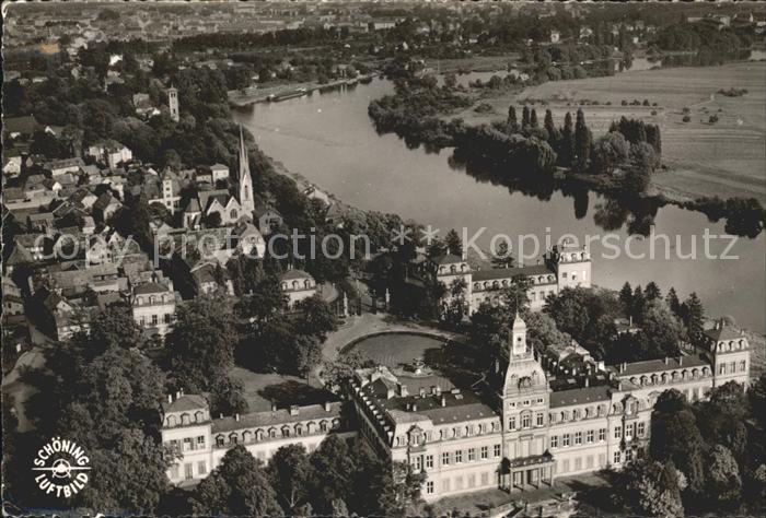 Hanau Main Fliegeraufnahme Schloss Philippsruhe