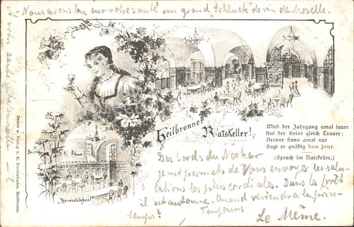 Heilbronn Neckar Ratskeller Herrenstuebchen