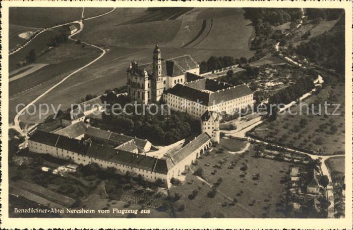 Neresheim Fliegeraufnahme Benediktiner Abtei