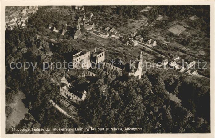 Bad Duerkheim Fliegeraufnahme Klosterruine Limburg
