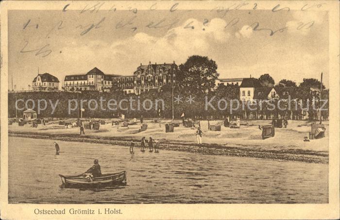 Groemitz Ostseebad Strand Boot