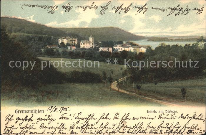 Malente-Gremsmuehlen Hotels am Dieksee Litho