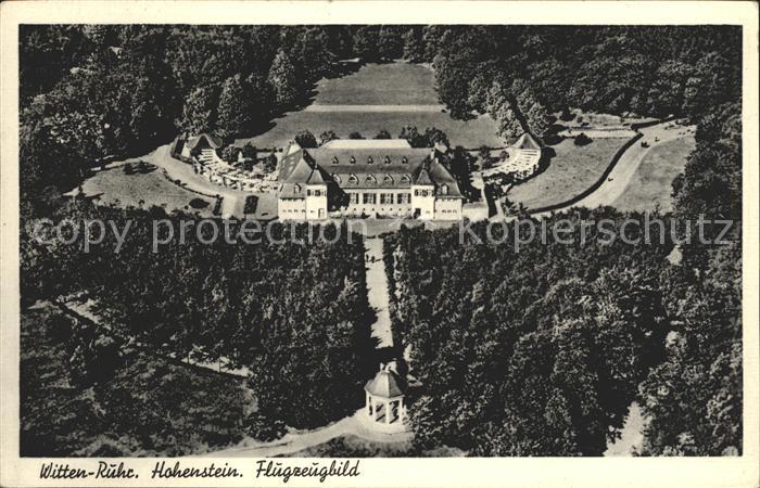 Witten Ruhr Fliegeraufnahme Parkhaus Hohenstein