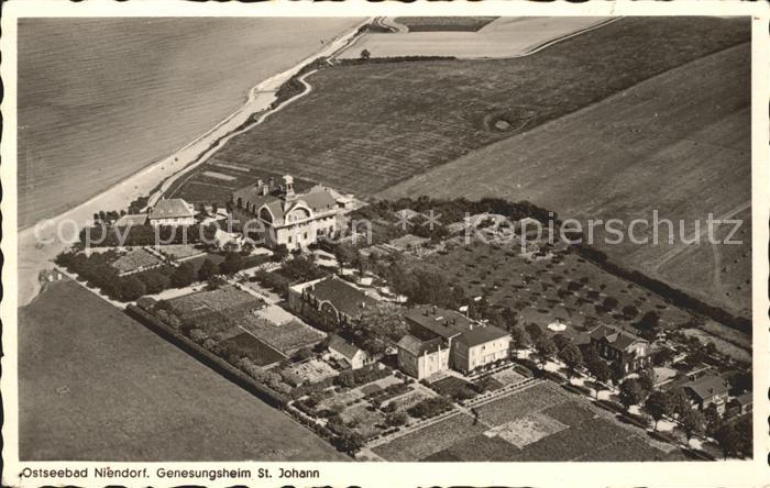 Niendorf Ostseebad Fliegeraufnahme Genesungsheim St. Johann