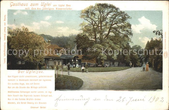Uglei See Gasthaus zum Uglei 600 jaehrigen Rieseneiche