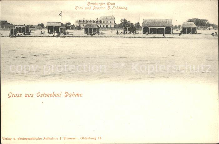 Dahme Ostseebad Hamburger Heim Hotel-Pension Schoening