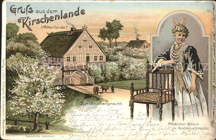 Altenlande Kirschenlande Kirschenlande Zur Bluethenpracht Altlaender Braut in Na