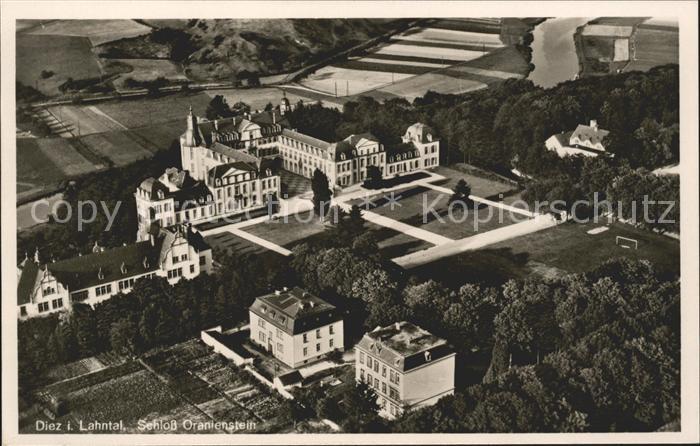 Diez Lahn Fliegeraufnahme Schloss Oranienstein