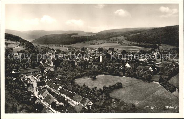 Koenigsbronn Wuerttemberg Fliegeraufnahme