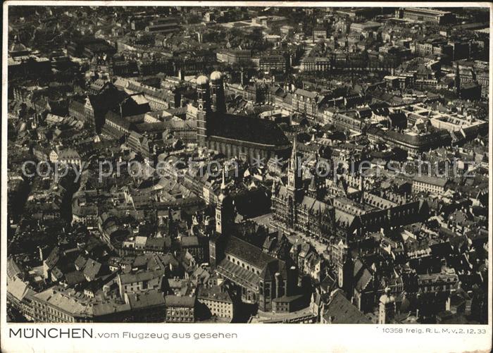 Muenchen Fliegeraufnahme