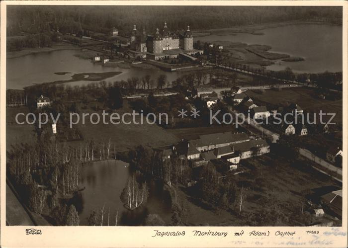 Moritzburg Sachsen Jahdschloss Gasthof Adam Fliegeraufnahme