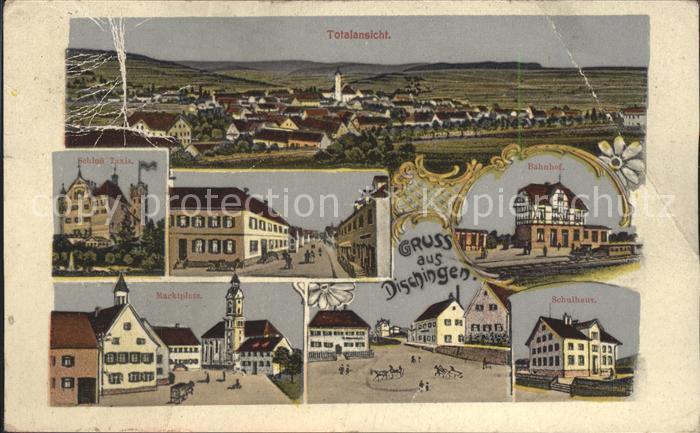 Dischingen Bahnhof Marktplatz Schloss Taxis Schulhaus