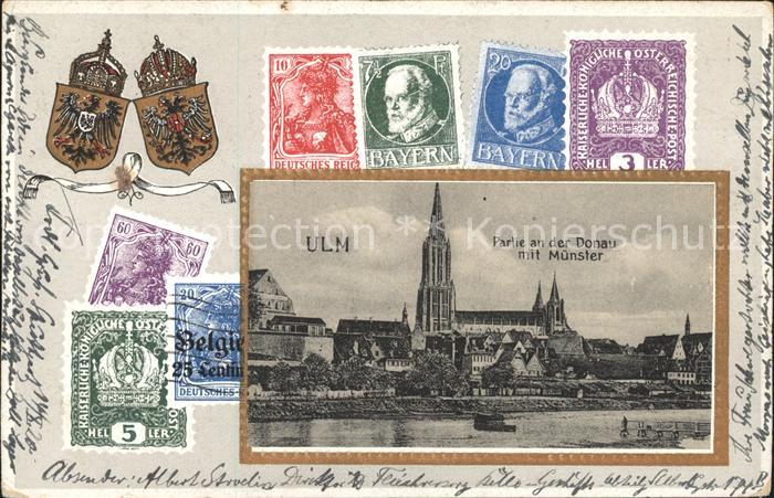 Ulm Donau Partie an der Donau Muenster